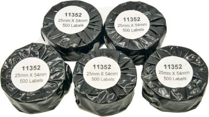 11352 / S0722520 Address Labels 500/roll 25mm x 54mm (Pack of 5) Compatible with Dymo LabelWriter 4XL 450 400 330 320 310 Twin Turbo Duo Seiko SLP 450 430 420 400 240 220 200 120 100 Pro Plus