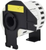 1/3/5PCS DK-22606 Compatible Yellow Film Continuous Label 62mm x 15.24M for QL Series Printers(DK-22606-1PCS)