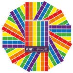 Ashton and Wright - Easy Peel Colour Coding Labels - Oblong Stickers - 18 x 12mm - Bright (Pack of 540)