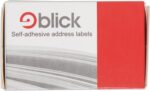 Blick Labels, White, Self Adhesive Stickers, Typist, Address Label, 36mm x 89mm, 250 Labels, For Home, Office, Family, School, Letters