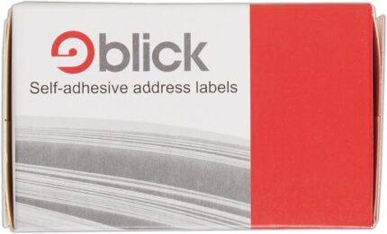 Blick Labels, White, Self Adhesive Stickers, Typist, Address Label, 36mm x 89mm, 250 Labels, For Home, Office, Family, School, Letters