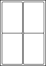 SmithPackaging A4 Self Adhesive Address Labels, 4 Labels Per Sheet, 100 Sheets, 99.1 x 139mm, 400 Labels