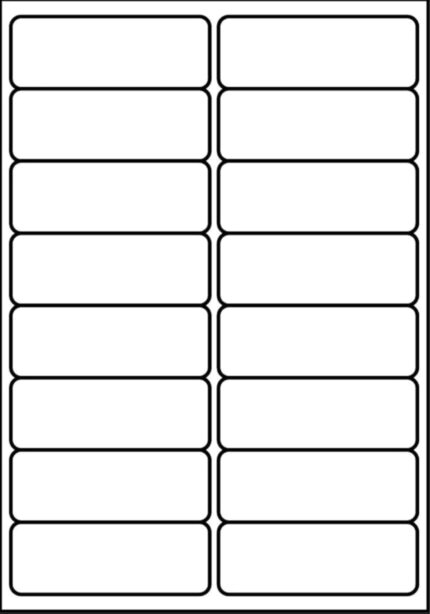 SmithPackaging A4 Self Adhesive Address Labels, 16 Labels Per Sheet, 20 Sheets, 99.1 x 34mm, 320 Labels