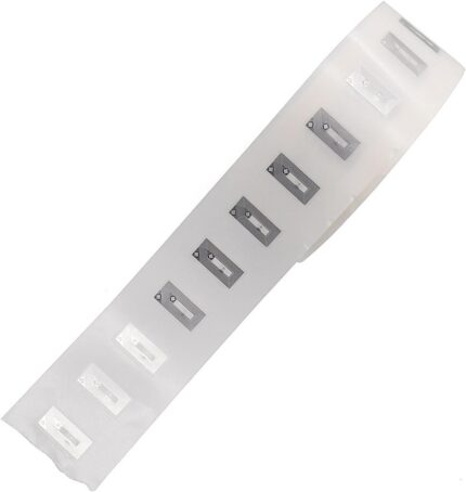 Ntag213 Label 50 Pcs Near Field Communication Tag Stickers for Identity Recognition and Patrol Tags Copper RFID Tags, Rectangle