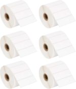 Direct Thermal Labels - 3" x 1" - Perforated UPC Barcode FBA Address Labels with Premium Adhesive, Compatible with Zebra & Rollo Label Printers - 6 Rolls