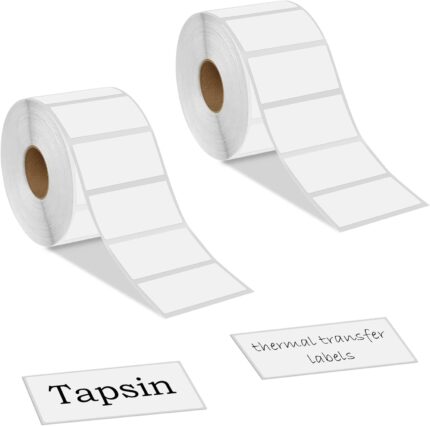 2 Roll 2000 Labels Self Adhesive Address Labels 89mm x 36mm Blank Thermal Transfer Label Stickers On Roll Sticky Stickers Multipurpose for Labelling Envelope Package Parcels Filing and More