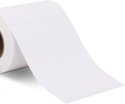 200 Large Self Adhesive Address Labels Sticky Labels On Roll, 90 x 120mm