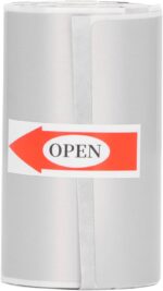 30 X 50mm / 1.18 X 1.97in Thermal Sticker Paper, Mini Thermal Printer Sticker Paper for Clothing Labels, Food Labels, Item Classification (Sliver)