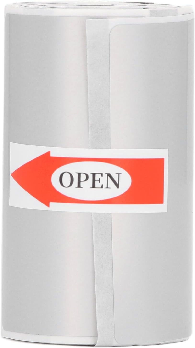 30 X 50mm / 1.18 X 1.97in Thermal Sticker Paper, Mini Thermal Printer Sticker Paper for Clothing Labels, Food Labels, Item Classification (Sliver) 30 X 50mm / 1.18 X 1.97in Thermal Sticker Paper, Mini Thermal Printer Sticker Paper for Clothing Labels, Food Labels, Item Classification (Sliver)