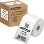 4 x 6 Direct Thermal Paper Label Stickers 2850 Labels - 475 Labels Per Roll - 6 Rolls - for Datamax, Intermec, Sato, TSC, Zebra Direct Thermal Printers