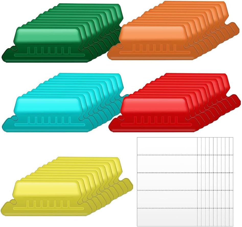 50 Pieces Hanging File Folder Labels with 50 Inserts, 2 Inch for Hanging File Folder Labels Hanging File Labels A 50 Pieces Hanging File Folder Labels with 50 Inserts, 2 Inch for Hanging File Folder Labels Hanging File Labels A