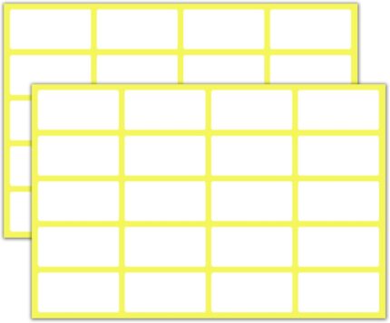 500 Pack, 40 x 20 mm, White Labels Stickers Sticky Labels