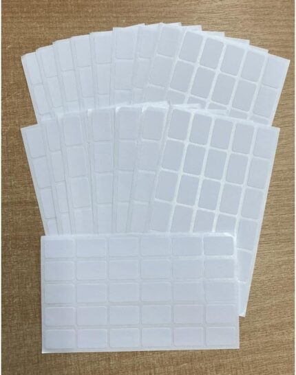 500 x Small Sticky Labels Price Stickers Self Adhesive Retail 19mm x 12mm Blank