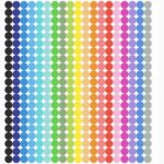6720 PCS Small Dot Stickers Round Color Coding Labels Circle Dot Stickers Label Sticker in 20 Colors for Office,Classroom