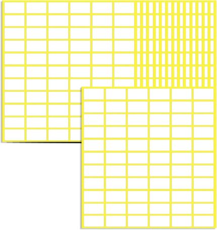 990 Pcs Matte White Label Stickers, 15 Sheets 13x30 mm Small Sticky Labels to Write On Price Tags Stickers Name Labels Address Labels for Jars Boxes File Folders Envelopes School Office Kitchen