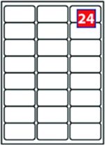 A4 Address Labels, 24 Per Sheet, 100 Sheets, 2400 Sticky White Self Adhesive Printable Labels for Inkjet and Laser Printers, Easy Peel Mailing Stickers, EJRange Compatible with J8159 and L7159