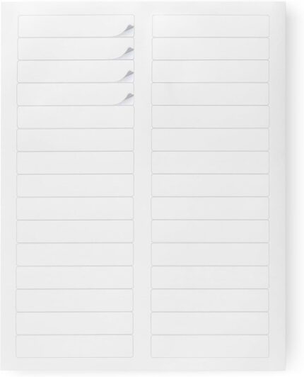 Amazon Basics File Folder Labels, 8.7cm x 1.7cm, 1500 Labels, White