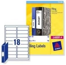 Avery L7172-25 – Filing Labels Ring Binder 100x30mm L7172-25(450Labels)