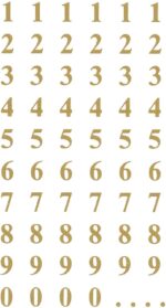 Avery Zweckform 3723 Letter Labels, A-Z 15.5 mm (foil, Strong Hold), 36 Stickers Numbers Gold