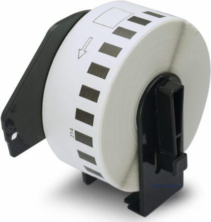 BETCKEY - 1 Roll DK-22214 Labels, 12mm x 30.48m, 1 Continuous Length Paper Labels Compatible with Brother QL Label Printers