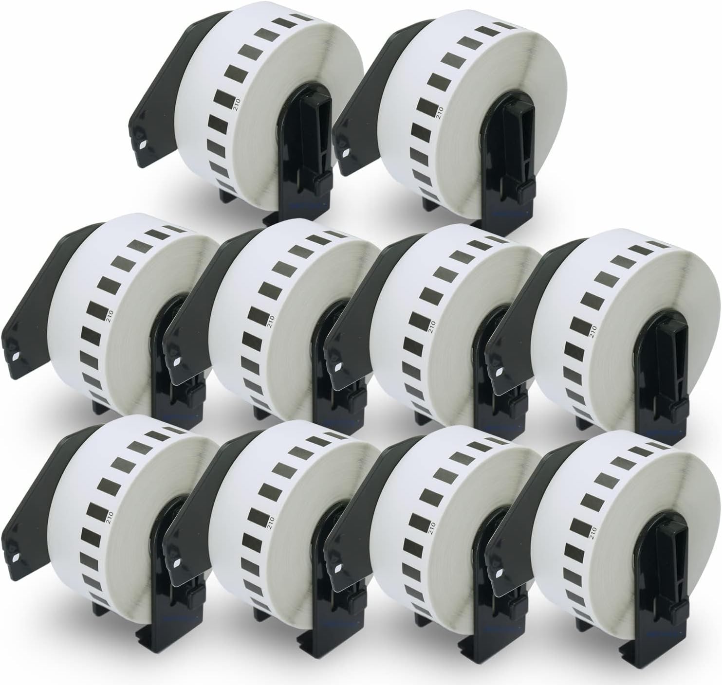 BETCKEY – 10 Rolls DK-22210 Labels, 29mm x 30.48m, 10 Continuous Length Paper Labels Compatible with Brother QL Label Printers BETCKEY – 10 Rolls DK-22210 Labels, 29mm x 30.48m, 10 Continuous Length Paper Labels Compatible with Brother QL Label Printers