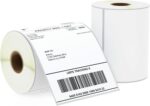 BETCKEY - 102mm x 152mm (4 in x 6 in) Perforated Thermal Labels for Empty Shipping Compatible with Zebra Printers and Other [2 Rolls/500 Labels]