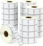 BETCKEY - 20 Rolls 11353 Self-Adhesive Labels Compatible with DYMO S0722530, 13mm x 25mm, 20000 Small Multi-Purpose Labels Compatible with DYMO LabelWriter 450, 4XL, NOT Fit 550 or 5XL