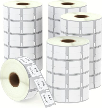 BETCKEY - 20 Rolls 11353 Self-Adhesive Labels Compatible with DYMO S0722530, 13mm x 25mm, 20000 Small Multi-Purpose Labels Compatible with DYMO LabelWriter 450, 4XL, NOT Fit 550 or 5XL
