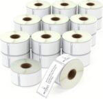 BETCKEY - 20 Rolls 99012 Self-Adhesive Labels Compatible with DYMO S0722400, 36mm x 89mm, 5200 Large Address Labels Compatible with DYMO LabelWriter 450, 4XL, NOT Fit 550 or 5XL