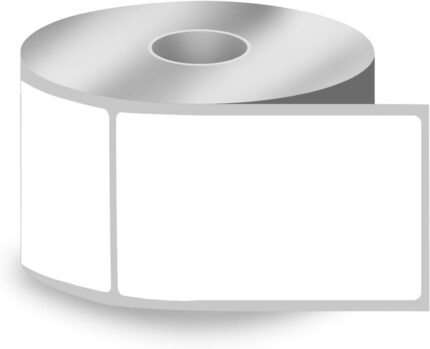 BETCKEY - 57mm x 102mm(2.25 in x 4 in) Multipurpose & Shipping Thermal Labels, 350 Perforated Stickers per Roll Compatible with Zebra & More Printers [1 Roll/350 Labels]
