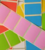 Coloured Labels Stickers | Self-Adhesive Sticky Labels | 38 x 25 mm - 6 Colours | Pack of 120-20 Each Colour
