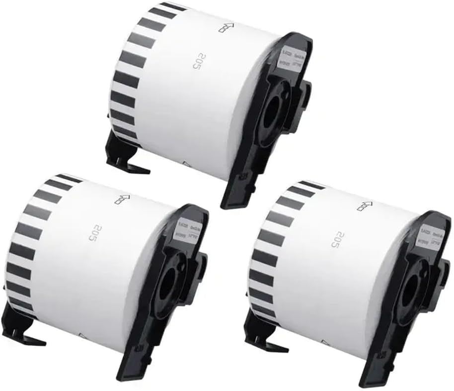 Compatible DK-22205 Continuous Labels 62mm X 30.48m Compatible With Thermal Printers QL-700 QL-800 White Paper 1/3/5 Rolls(DK-22205 3 Rolls) Compatible DK-22205 Continuous Labels 62mm X 30.48m Compatible With Thermal Printers QL-700 QL-800 White Paper 1/3/5 Rolls(DK-22205 3 Rolls)