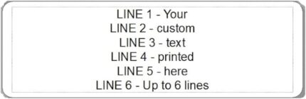 Custom Printed Self Adhesive Address Labels (50)