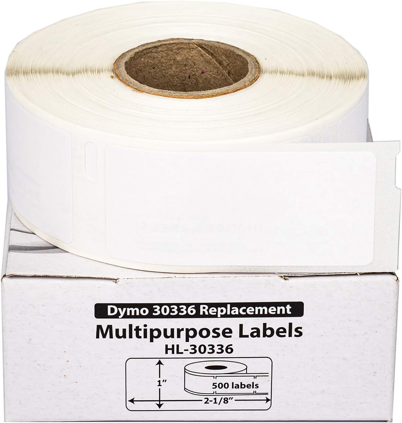 DYMO-Compatible 30336-R REMOVABLE Multipurpose Labels (1″ x 2-1/8″) — BPA Free! (12 Rolls; 500 Labels per Roll) DYMO-Compatible 30336-R REMOVABLE Multipurpose Labels (1″ x 2-1/8″) — BPA Free! (12 Rolls; 500 Labels per Roll)