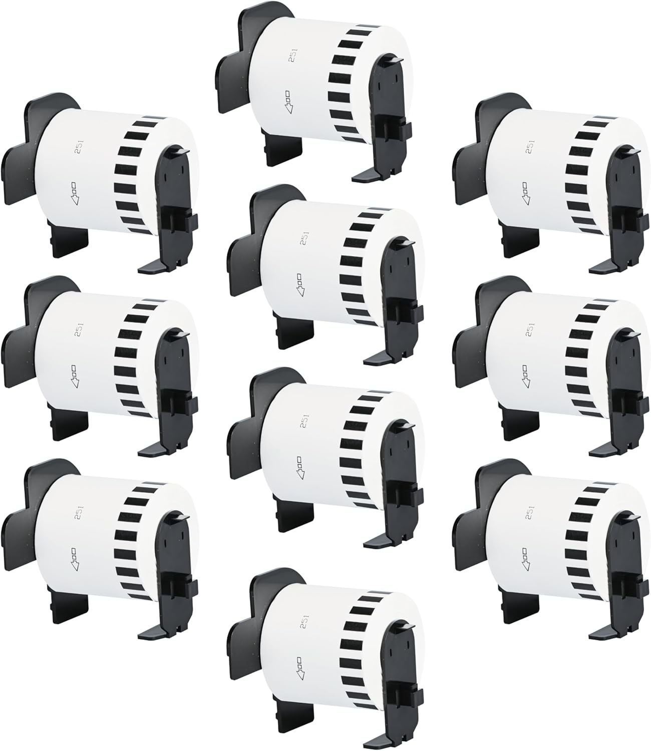 Double Dragon DK-22251 Continuous Labels Roll, 62mm(W) x 15.24m(L) | Red & Black Print on White | Compatible with Brother P-Touch QL-800, QL-810W, QL-820NWB | Comes with Holder (Pack of 10) Double Dragon DK-22251 Continuous Labels Roll, 62mm(W) x 15.24m(L) | Red & Black Print on White | Compatible with Brother P-Touch QL-800, QL-810W, QL-820NWB | Comes with Holder (Pack of 10)