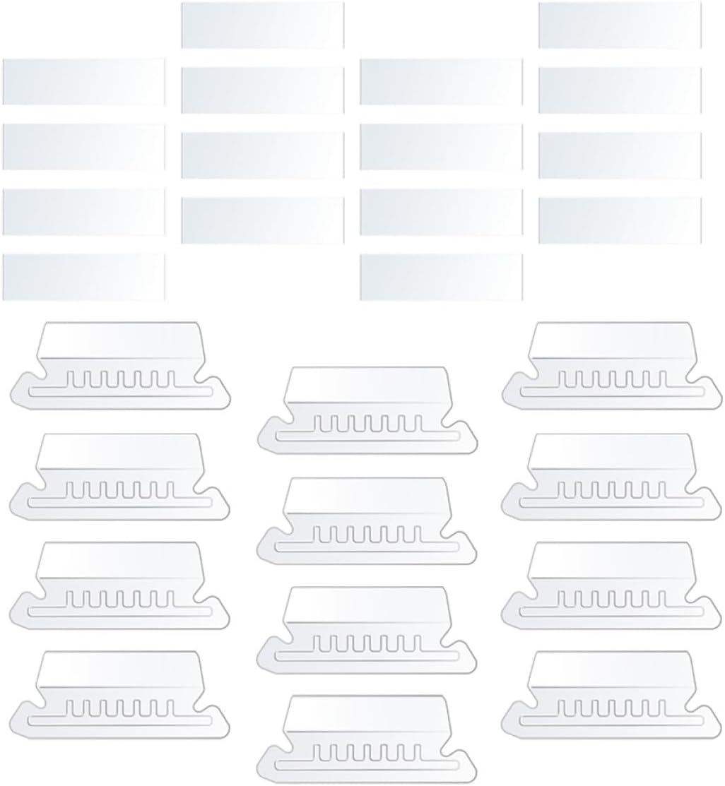 GLEAVI 50pcs Hanging File Folder Tabs with PVC Label Holders, Small Classification Index Tabs for Office Filing and Document Organization GLEAVI 50pcs Hanging File Folder Tabs with PVC Label Holders, Small Classification Index Tabs for Office Filing and Document Organization