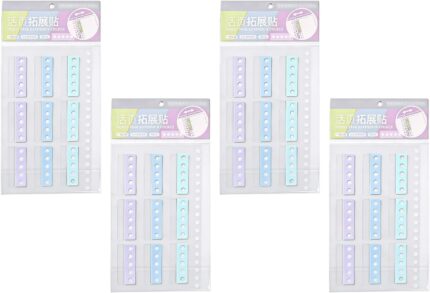 Hole Reinforcement Labels | 72 Pieces Binder Label Protectors with Punching | Binder Reinforcement Circles | For Family Adults Men Women Home Office Study Notebook E Us