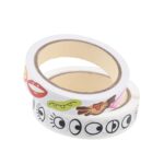 LIFKOME 2rolls Eyes and Mouth Stickers Boy Girl Diy Tapes Funny Patterns Tapes for Boys and Girls Papeterie Reusable Decorative Craft Stickers