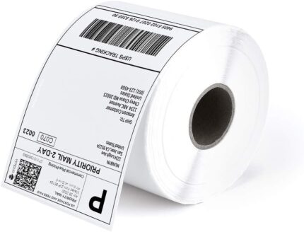 MUNBYN 4x6 Direct Thermal Roll Shipping Labels 500 Pics for Address Mailing Postage USPS UPS FedEx Amazon Ebay Shipping Labels, Commercial Grade