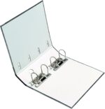 Original Falken recycled double folder cloud marble. Made in Germany. 7 cm wide black for 2x DIN A5 landscape filing with glued spine label Account statement folder Ring binder Blue Angel. (Pack of 2)