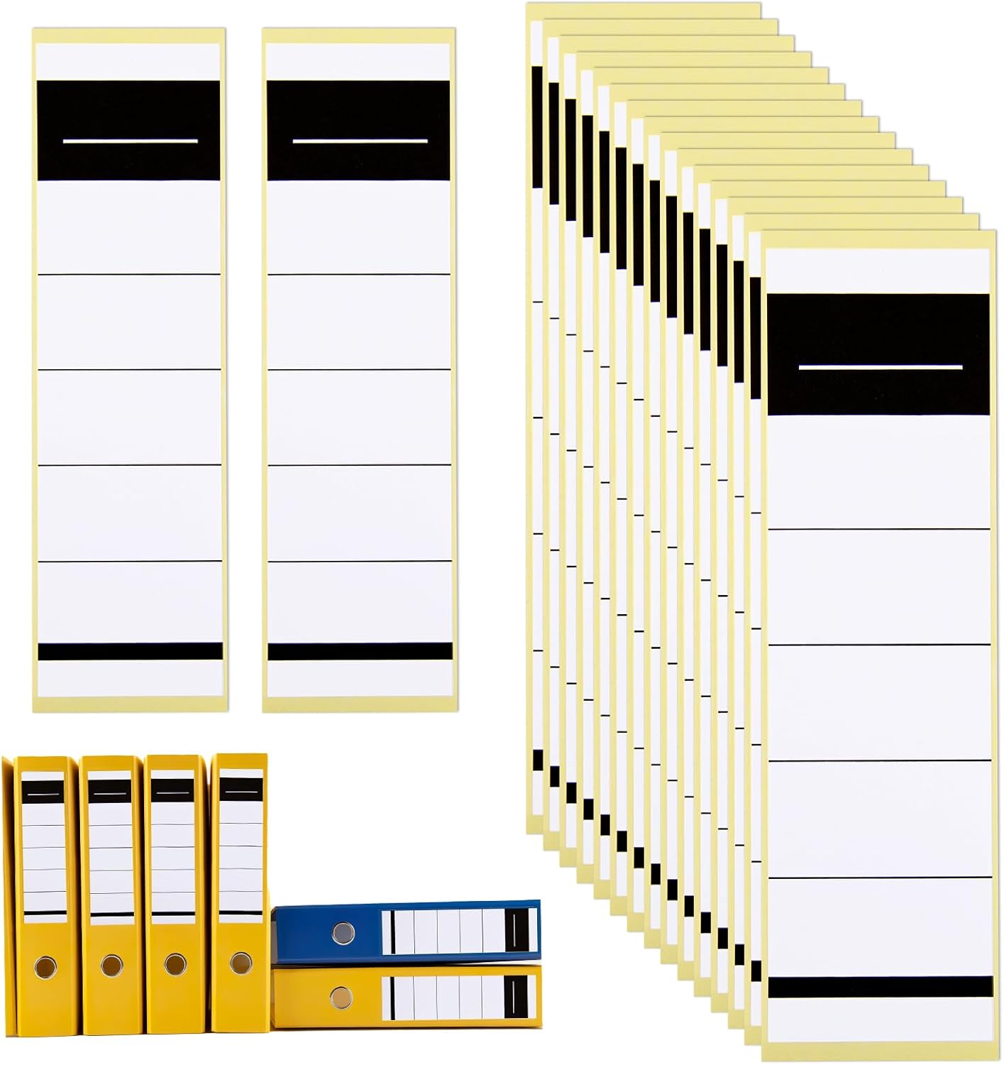 Pack of 50 Self-Adhesive Folder Spines 54 x 190 mm Folder-Labels Self-Adhesive Narrow Lever Arch F-Older Spine Labels for 8cm Spine Stickers for Office School and Home Use Uncoated White Pack of 50 Self-Adhesive Folder Spines 54 x 190 mm Folder-Labels Self-Adhesive Narrow Lever Arch F-Older Spine Labels for 8cm Spine Stickers for Office School and Home Use Uncoated White