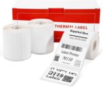 Phomemo 3 Rolls M110 Label, 1.57”x1.18” (40x30mm), 690 Labels, White, Rectangular, Thermal Label
