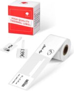 Phomemo Labels-Jewelry Price Label Compatible with M220/M120/M110/M200/M221/M250/M150 Label Printers, Thermal Labels Stickers Paper for Jewelry, Price, 1.18"x0.98"-1.77" (30x25-45mm 100 Labels/Roll