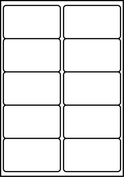 SmithPackaging A4 Self Adhesive Address 1000 Labels, 99.1 mm Length x 57 mm Width