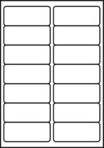 SmithPackaging A4 Self Adhesive Address 1400 Labels, 99.1 mm Length x 38.1 mm Width