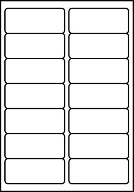 SmithPackaging A4 Self Adhesive Address 1400 Labels, 99.1 mm Length x 38.1 mm Width