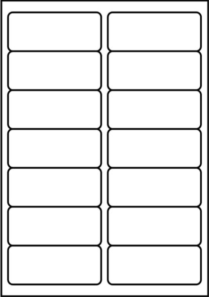 SmithPackaging A4 Self Adhesive Address Labels, 14 Labels Per Sheet, 20 Sheets, 99.1 x 38.1mm, 280 Labels