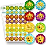 Teacher Reward Stickers for Children - 200 Colourful Well Done, Praise, Good Work, Teacher Stickers Pack | Kids Glossy Achievement Reward Labels for Childrens School Classroom and Home by Innoveem