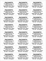 White Personalised Stickers Labels 24 Label Per Sheet A4 Self Adhesive Printed Labels (64 x 33 mm) Address Label Stickers Personalised Postage Label for Business Purposes Packwith®