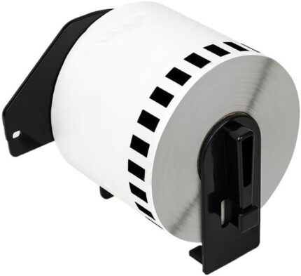 1 Roll DK-22210 Continuous Paper Label Sticker for Brother QL Label Printer, 29mmx30.48m, Continuous Length Paper Labels with 1 Reusable Holder